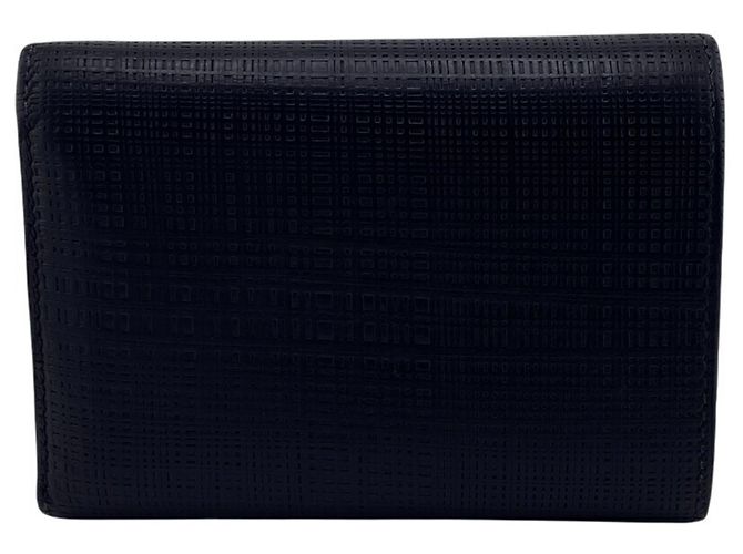 Cartera tri-fold de lino Anagram Loewe Negro - vista 2