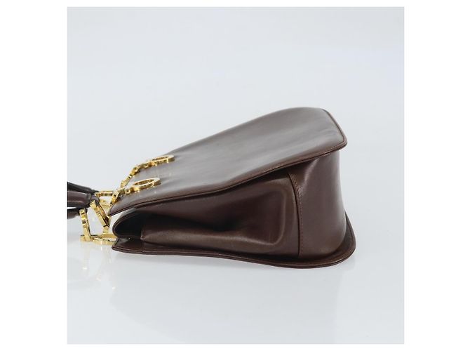 Borsa Gancini in pelle Salvatore Ferragamo Marrone - vista 4
