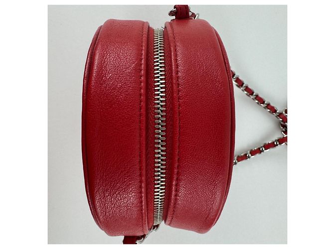 Borsa rotonda camelia Chanel Rosso - vista 15