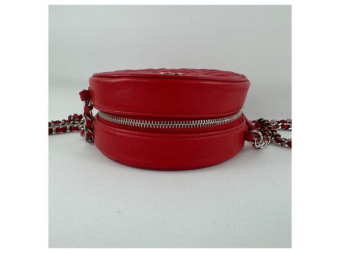 Borsa rotonda camelia Chanel Rosso - vista 16
