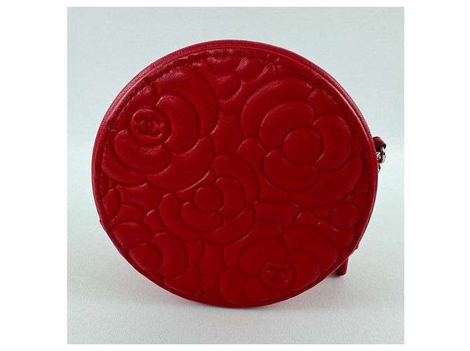 Borsa rotonda camelia Chanel Rosso - vista 4