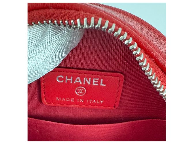 Borsa rotonda camelia Chanel Rosso - vista 7