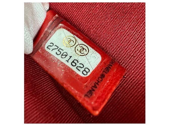 Borsa rotonda camelia Chanel Rosso - vista 8