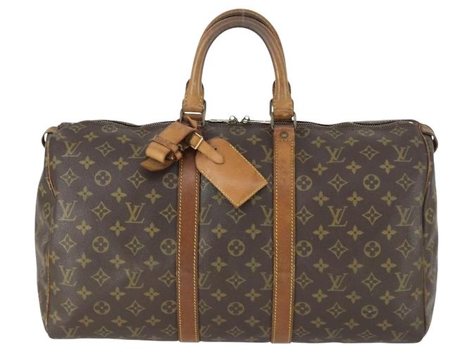 LOUIS VUITTON Borsa Boston Monogram Keepall 45 M41428 LV Auth 163433 Monogramma - vista 13