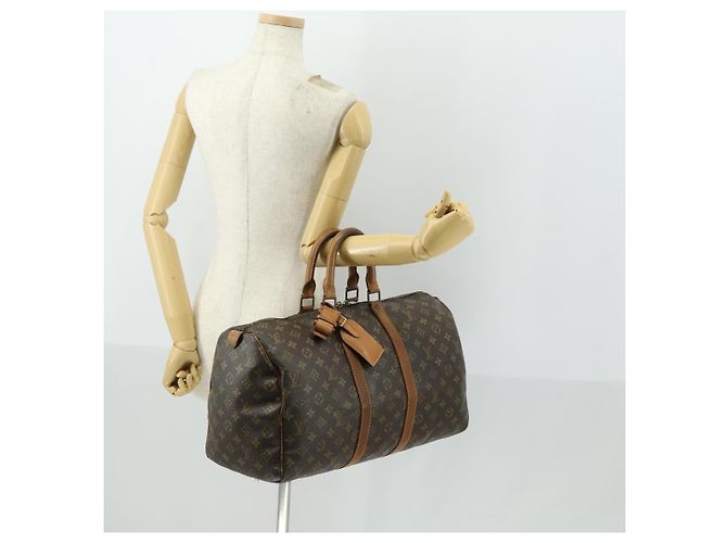 LOUIS VUITTON Borsa Boston Monogram Keepall 45 M41428 LV Auth 163433 Monogramma - vista 24