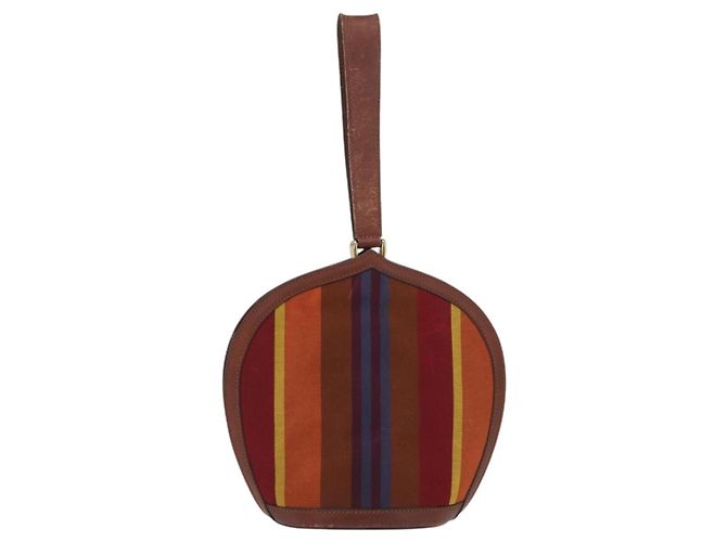Céline CELINE Handtasche aus Canvas und Leder in Multicolor Gold Auth 149838 Mehrfarben Golden - vista 13
