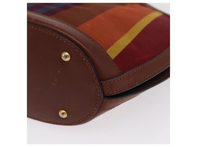 Céline CELINE Handtasche aus Canvas und Leder in Multicolor Gold Auth 149838 Mehrfarben Golden - vista 14