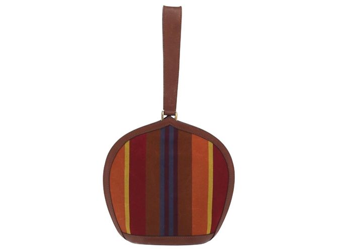 Céline CELINE Handtasche aus Canvas und Leder in Multicolor Gold Auth 149838 Mehrfarben Golden - vista 2