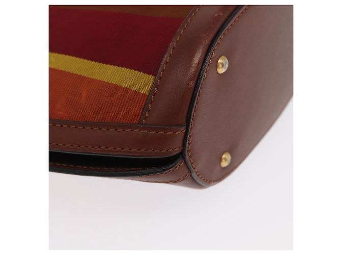 Céline CELINE Handtasche aus Canvas und Leder in Multicolor Gold Auth 149838 Mehrfarben Golden - vista 9