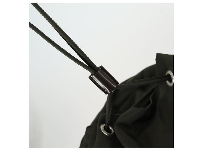 PRADA Backpack Nylon Khaki Silver Auth 165432 Silvery - view 10