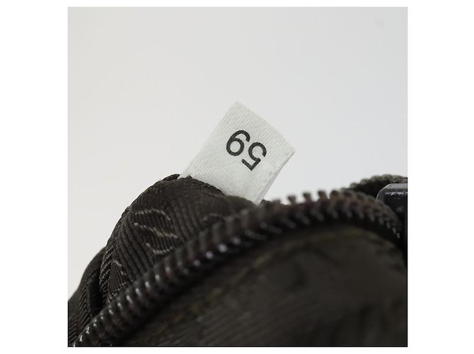 PRADA Backpack Nylon Khaki Silver Auth 165432 Silvery - view 12
