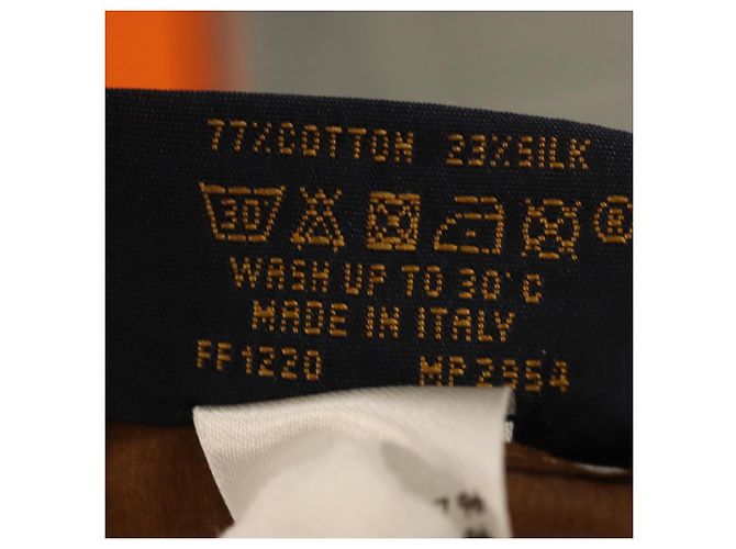 LOUIS VUITTON Sciarpa Bandana Monogramma LV Friends Seta Marrone MP2954 Auth 166390V - vista 12