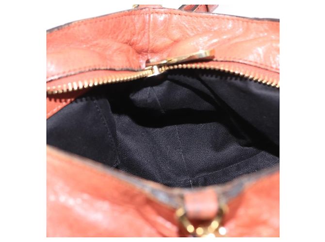 Chloé Borsa a mano in pelle Chloe Etel 2 in 1 marrone oro Auth hk3381 D'oro - vista 21