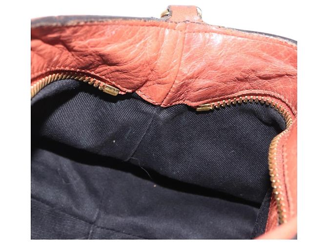 Chloé Borsa a mano in pelle Chloe Etel 2 in 1 marrone oro Auth hk3381 D'oro - vista 22