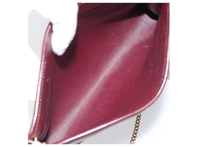Borsa a spalla in tela Trotter Christian Dior rossa e oro Auth BA9903 Rosso D'oro - vista 16