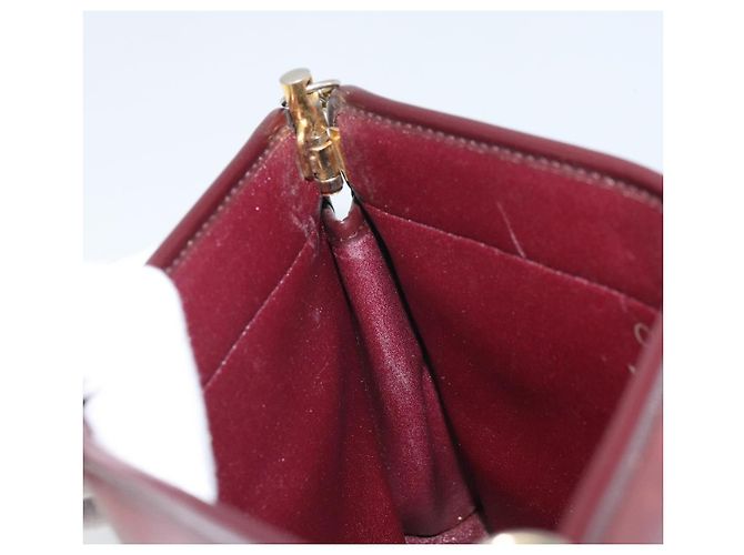 Borsa a spalla in tela Trotter Christian Dior rossa e oro Auth BA9903 Rosso D'oro - vista 18