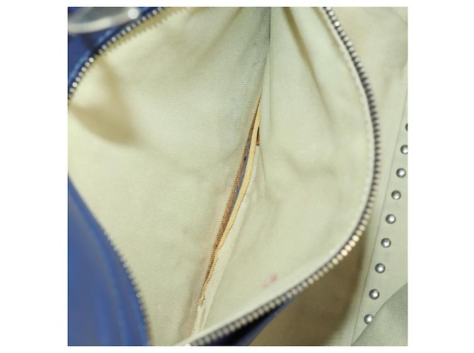 VALENTINO Borsa a mano in pelle viola e oro Auth bs32859 D'oro Porpora - vista 11