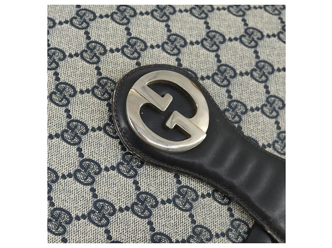 Gucci Borsa a Spalla GG Supreme PVC Blu Auth 169045 Blu navy - vista 17