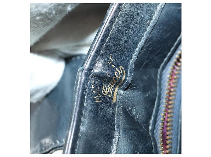 Gucci Borsa a Spalla GG Supreme PVC Blu Auth 169045 Blu navy - vista 21