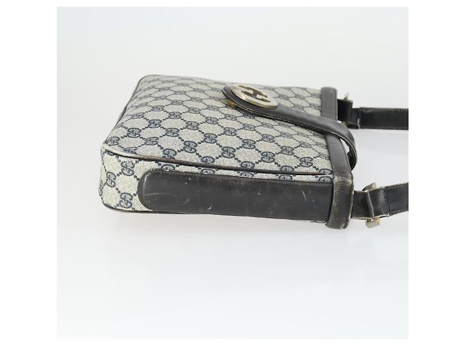 Gucci Borsa a Spalla GG Supreme PVC Blu Auth 169045 Blu navy - vista 3