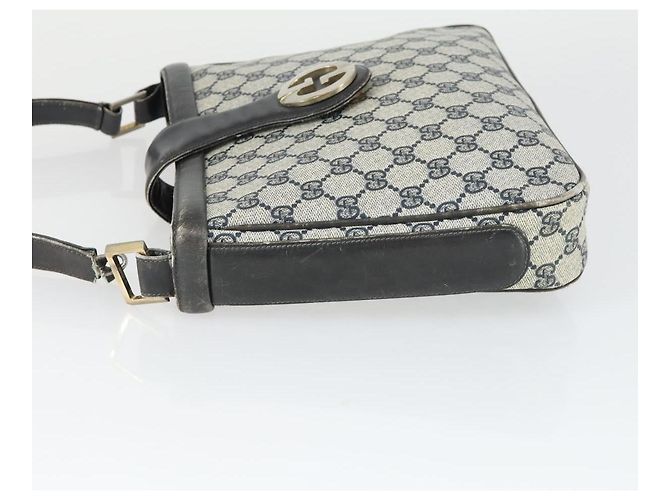Gucci Borsa a Spalla GG Supreme PVC Blu Auth 169045 Blu navy - vista 4