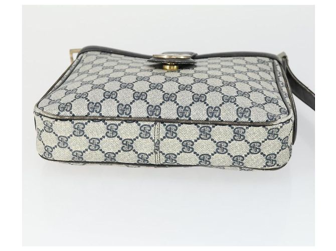 Gucci Borsa a Spalla GG Supreme PVC Blu Auth 169045 Blu navy - vista 6