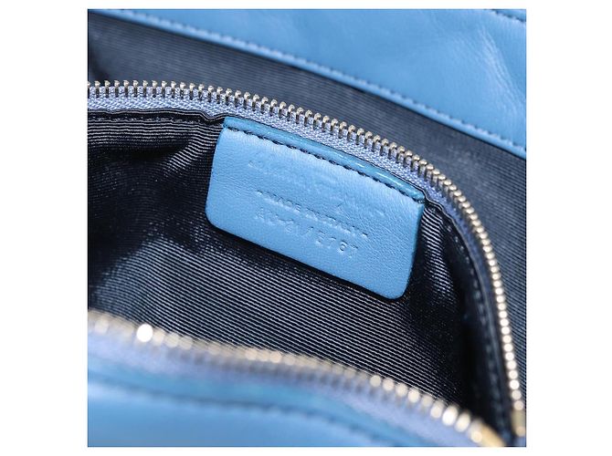 Borsa a Spalla Salvatore Ferragamo Vala in Pelle Blu Oro Auth 169096V D'oro - vista 11