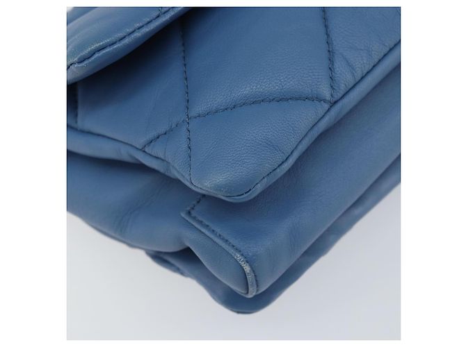 Borsa a Spalla Salvatore Ferragamo Vala in Pelle Blu Oro Auth 169096V D'oro - vista 15