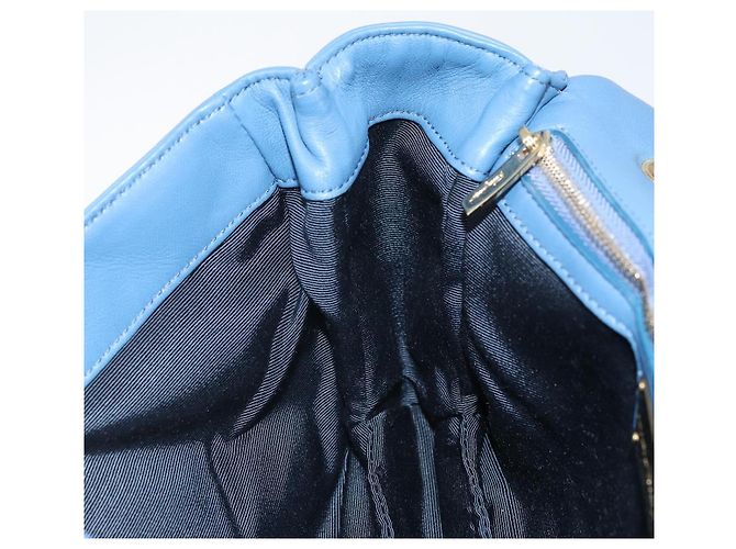 Borsa a Spalla Salvatore Ferragamo Vala in Pelle Blu Oro Auth 169096V D'oro - vista 22