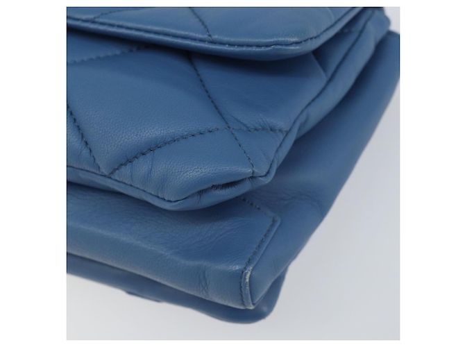 Borsa a Spalla Salvatore Ferragamo Vala in Pelle Blu Oro Auth 169096V D'oro - vista 9