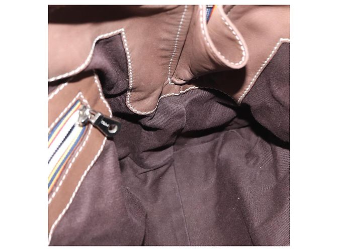 Chloé Borsa a mano Chloe in pelle beige argento autentica 170443 - vista 18