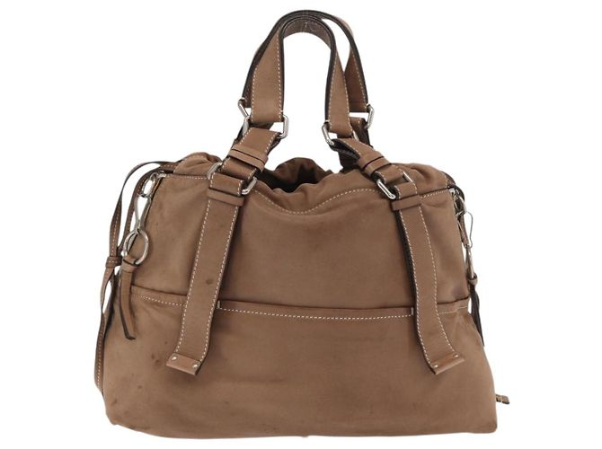 Chloé Borsa a mano Chloe in pelle beige argento autentica 170443 - vista 3