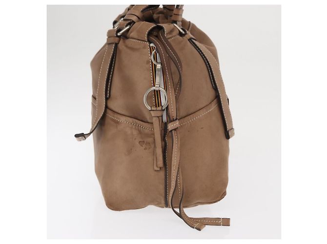 Chloé Borsa a mano Chloe in pelle beige argento autentica 170443 - vista 5
