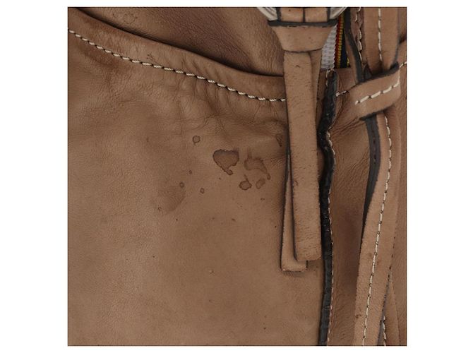Chloé Borsa a mano Chloe in pelle beige argento autentica 170443 - vista 6