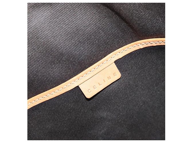 Céline Borsa tote in tela Macadam CELINE in pelle PVC marrone oro Auth 170454 D'oro - vista 18