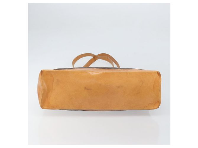 Céline Borsa tote in tela Macadam CELINE in pelle PVC marrone oro Auth 170454 D'oro - vista 5