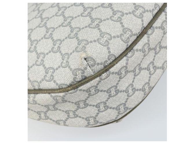 Borsa a Spalla GUCCI GG Plus Supreme PVC Grigio Oro Auth 165221 Marrone D'oro - vista 14