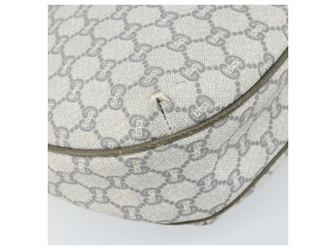 Borsa a Spalla GUCCI GG Plus Supreme PVC Grigio Oro Auth 165221 Marrone D'oro - vista 16