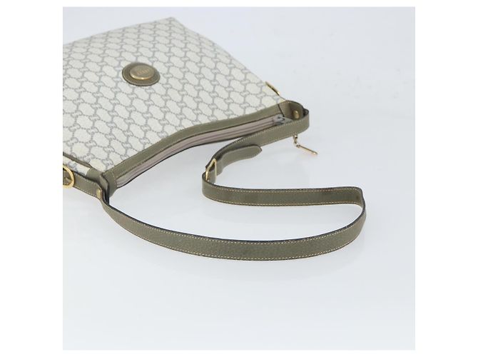 Borsa a Spalla GUCCI GG Plus Supreme PVC Grigio Oro Auth 165221 Marrone D'oro - vista 7