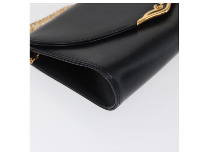 Borsa a spalla in pelle Cartier Navy Gold Auth bs33045 D'oro Blu navy - vista 11