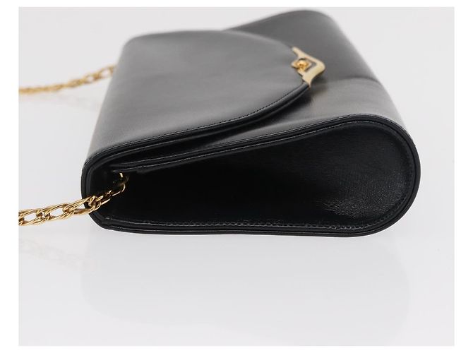 Borsa a spalla in pelle Cartier Navy Gold Auth bs33045 D'oro Blu navy - vista 6