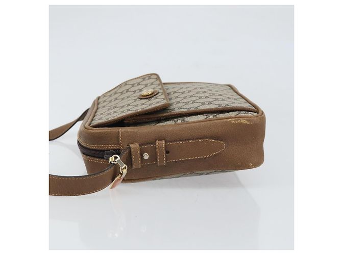Borsa a Spalla GUCCI GG Plus Supreme PVC Beige Oro Auth 170322 D'oro - vista 4