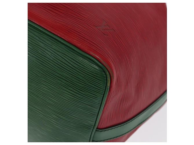 Noe LOUIS VUITTON Epi Petit Noé Schultertasche Bicolor Grün Rot LV Auth ka2062 - Ansicht 14