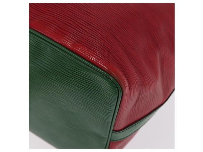 Noe LOUIS VUITTON Epi Petit Noé Schultertasche Bicolor Grün Rot LV Auth ka2062 - Ansicht 16