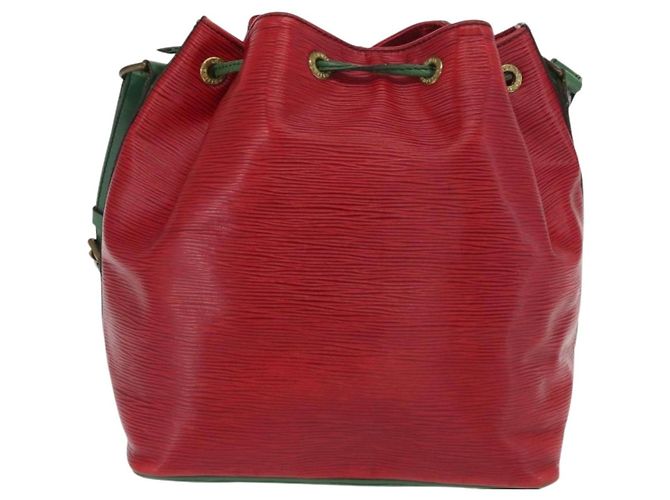 Noe LOUIS VUITTON Epi Petit Noé Schultertasche Bicolor Grün Rot LV Auth ka2062 - Ansicht 2