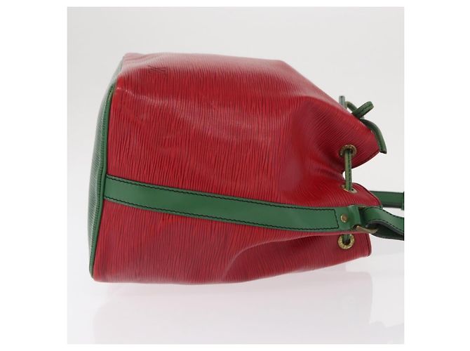 Noe LOUIS VUITTON Epi Petit Noé Schultertasche Bicolor Grün Rot LV Auth ka2062 - Ansicht 3