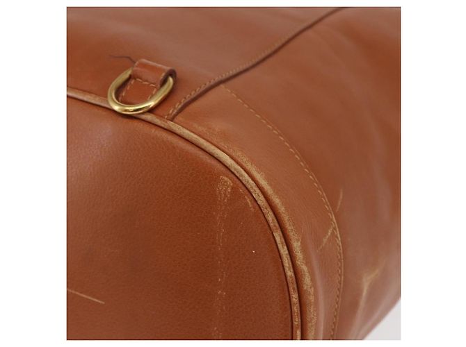 Borsa a corpo in pelle Gucci Bamboo marrone oro 003 2113 0037 Auth gh1689 D'oro - vista 14