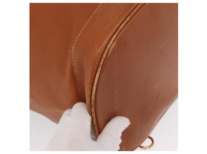 Borsa a corpo in pelle Gucci Bamboo marrone oro 003 2113 0037 Auth gh1689 D'oro - vista 15
