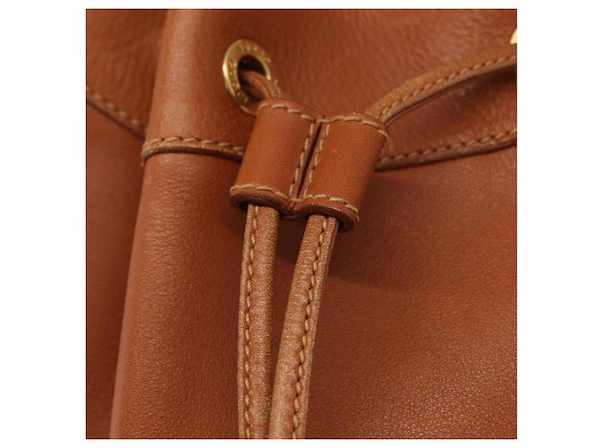 Borsa a corpo in pelle Gucci Bamboo marrone oro 003 2113 0037 Auth gh1689 D'oro - vista 17