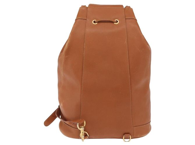 Borsa a corpo in pelle Gucci Bamboo marrone oro 003 2113 0037 Auth gh1689 D'oro - vista 2